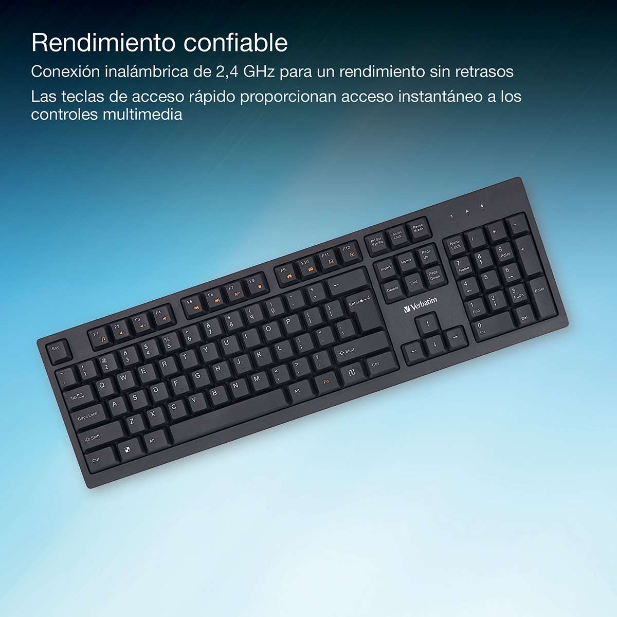 Teclado Inalámbrico Slim Verbatim 70738